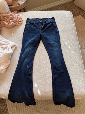Women's Dark Blue Flare Jeans